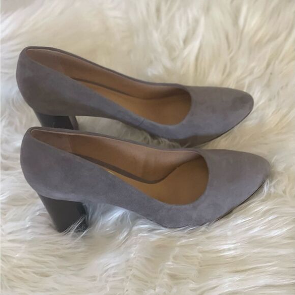 Franco Sarto high heels faux suede grey women’s shoes sz 9 - Picture 1 of 13